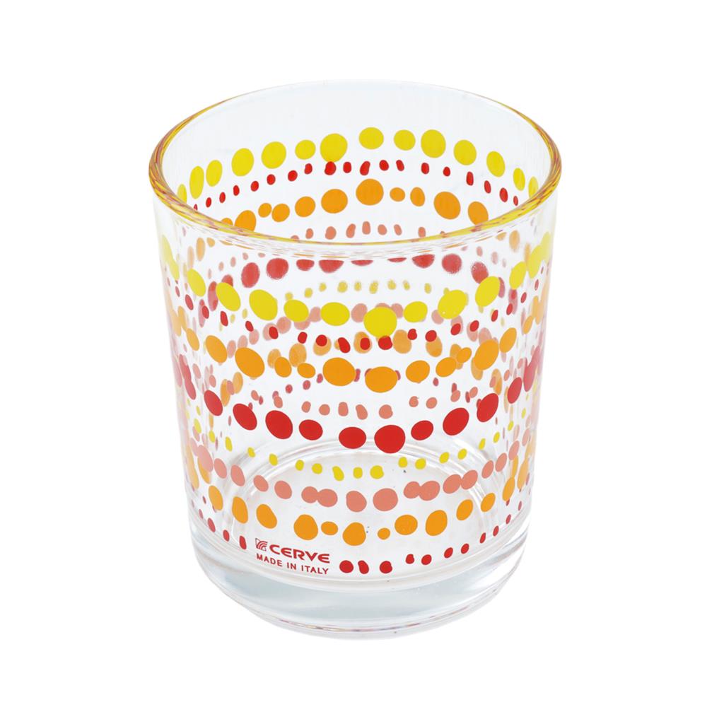 Set 6 bicchieri acqua - in vetro Line rossi