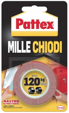 PATTEX MILLE CHIODI TAPE 19 MM X 1,5 M