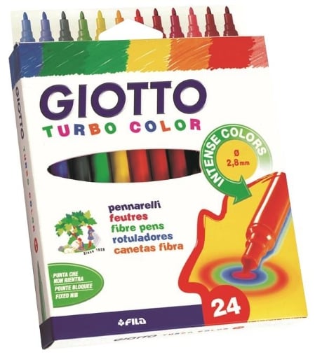 Giotto Pennarelli Turbo Glitter - punta 2,8mm colori assortiti