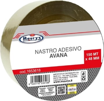MAURY'S NASTRO ADESIVO COLORE AVANA 150 MT X 48 MM