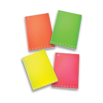 Il numero 1 del risparmio-SET 10 QUADERNI PIGNA MONOCROMO FORMATO A4 1RIGO  COLOR FLUO