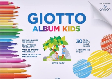 GIOTTO 5 ALBUM KIDS FORMATO A4 DA 30 FOGLI