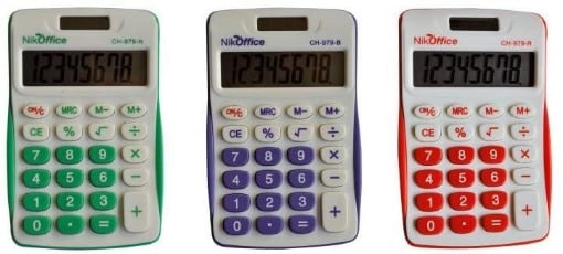 Calcolatrice per ufficio a colori