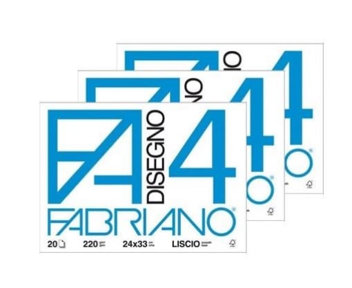 Il numero 1 del risparmio-FABRIANO BLOCCO DISEGNO F4 24X33CM