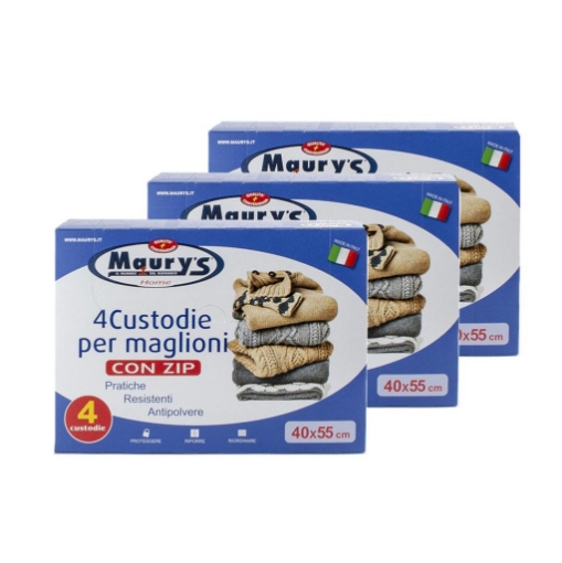 Maury's Set Di 3 Confezioni Di Copriabiti Trasparenti 140 X 65 Cm (5 Pezzi Per Confezione) - Proteggi I Tuoi Vestiti Da Polvere E Umidità