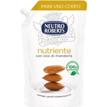 NEUTRO ROBERTS RICARICA DA 400 ML DI SAPONE NUTRIENTE CON OLIO DI MANDORLA