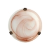 DUNA LAMPADA PLAFONIERA DA SOFFITTO E27 1 LUCE 30CM TABACCO