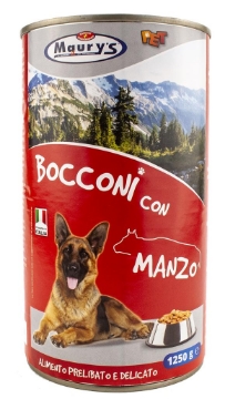 MAURY'S DOG BOCCONI CON MANZO 1250GR