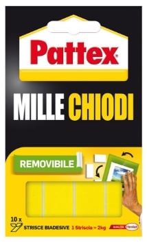 PATTEX MILLE CHIODI TAPE REMOVIBILE 10 TASSELLI