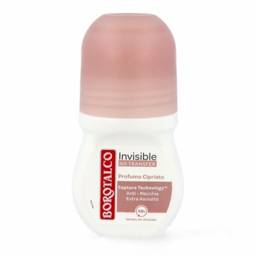 BOROTALCO DEODORANTE ROLL-ON INVISIBLE NO TRANSFER PROFUMO CIPRIATO 50 ML