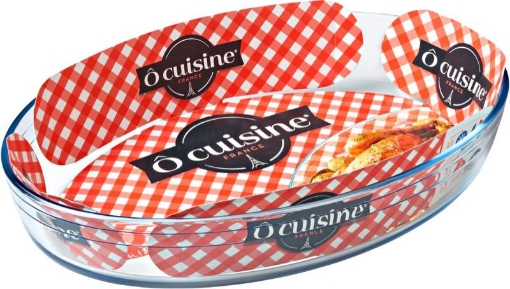 2 Pirote Da Forno Ovali In Vetro Borosilicato Pyrex O'Cuisine – 30x21 Cm, 2 Litri, Adatte A Forno, Microonde, Freezer E Lavastoviglie, -40°C A +300°C