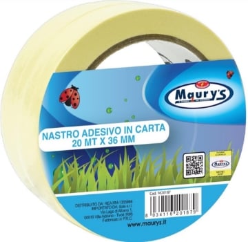 MAURY'S NASTRO ADESIVO DI CARTA H36MM 20MT