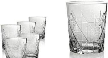 JAIEF 5cl Bicchieri amaro | Bicchierini Liquore, vetro senza piombo,  trasparente con base solida (set di 8)