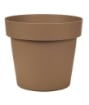 VASO MELROSE REALIZZATO IN PLASTICA DIAMETRO 35 CM COLOR MOKA