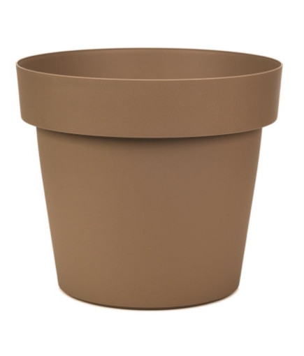 VASO MELROSE REALIZZATO IN PLASTICA DIAMETRO 40 CM COLOR MOKA