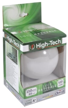 HIGH-TECH LAMPADA LED GLOBO E27 G120 20W LUCE NATURALE 4000K 1700 LUMEN