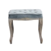 SGABELLO MARLY IN VELLUTO VINTAGE 50 X 36 X H47 CM DI COLORE GRIGIO