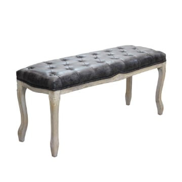 PANCA MISTY IN ECOPELLE VINTAGE DI COLORE TAUPE