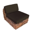 POLTRONA COMPONIBILE POLINESIA IN BIG RATTAN CON CUSCINI 