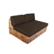 DIVANO POLINESIA CON STRUTTURA IN LEGNO E BIG RATTAN E CUSCINI