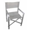 SEDIA DA REGISTA SIENA IN TEXTILENE COLORE GRIGIO