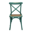 SEDIA CROSS DAL DESIGN VINTAGE IN COLORE VERDE