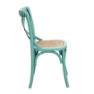 SEDIA CROSS DAL DESIGN VINTAGE IN COLORE VERDE
