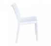 SEDIA PERLA IN COLORE BIANCO 55 X 47 X H82 CM