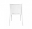 SEDIA PERLA IN COLORE BIANCO 55 X 47 X H82 CM