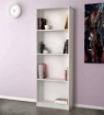 LIBRERIA LINE CON 4 RIPIANI IN DESIGN MODERNO BIANCO