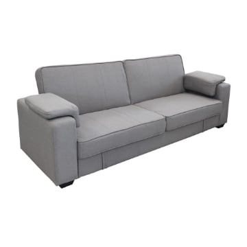 DIVANO LETTO DARELL IN TESSUTO COLORE GRIGIO CHIARO