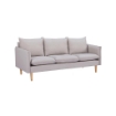 DIVANO A 3 POSTI FLORIN CON GAMBE IN LEGNO IN COLORE BEIGE
