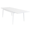 TAVOLO MARACAIBO ALLUNGABILE REALIZZATO IN ALLUMINIO BIANCO 160/240 X 90 X H75CM