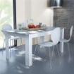 TAVOLO GEMMA ALLUNGABILE 160/200 X 90 X H75 CM GRIGIO EFFETTO CEMENTO