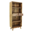 LIBRERIA ALYCE IN LEGNO DI PINO RICICLATO 80 X 40 X H190 CM