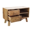 MOBILE ELSDON IN LEGNO DI PINO RICICLATO CON 2 CASSETTI 90 X 40 X H55 CM