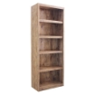 LIBRERIA ALMIRA IN LEGNO DI PINO RICICLATO CON 6 RIPIANI 90 X 45 X H240 CM