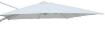 TELO PER OMBRELLONE SATURNO 3 X 4 MT IN COLORE BIANCO PALO LATERALE