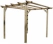 PERGOLA GAZEBO IN LEGNO DI PINO IMPREGNATO 300 X 300 X H250 CM