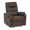 POLTRONA RELAX IN ECOPELLE MARRONE DAL DESIGN MODERNO