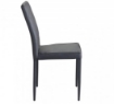 SEDIA BLOSSOM CON RIVESTIMENTO IN ECOPELLE GRIGIO SCURO