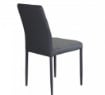 SEDIA BLOSSOM CON RIVESTIMENTO IN ECOPELLE GRIGIO SCURO