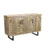 MOBILE BENSON REALIZZATO IN LEGNO NATURALE CON 3 ANTE 135X45 X H83 CM