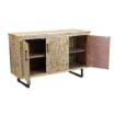 MOBILE BENSON REALIZZATO IN LEGNO NATURALE CON 3 ANTE 135X45 X H83 CM