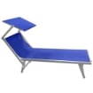 MAURY'S LETTINO STABILIMENTO IN ALLUMINIO E TEXTILENE IN COLORE BLU