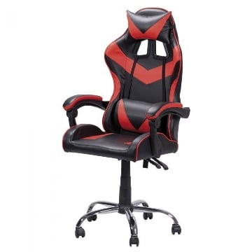 SEDIA GAMING HIGH QUALITY IN COLORE NERO E ROSSO