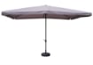 MAURY'S OMBRELLONE DA GIARDINO RETTANGOLARE 3 X 4 MT IN COLORE GRIGIO
