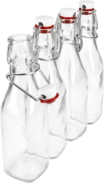 Winter Shore Bottiglie Vetro 500ml Riutilizzabili [Confezione da 6] - Bottiglie  Vetro Acqua, Spremute, Bevande Calde, Frullati, Smoothie, Caffè -  Contenitori Antigoccia con Tappi Acciaio Inox : : Sport e tempo  libero