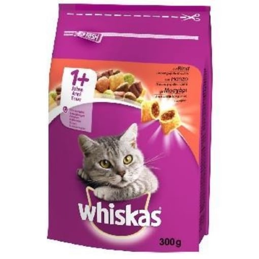 WHISKAS CROCCANTINI GATTO ADULTO AL MANZO 300 GR