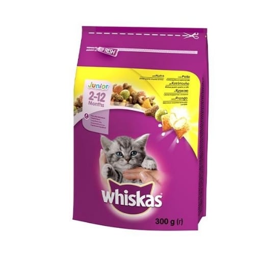 WHISKAS CROCCANTINI GATTI JUNIOR CON POLLO 300GR